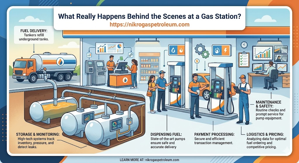 What Really Happens Behind the Scenes at a Gas Station