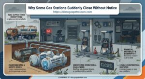 Why Some Gas Stations Suddenly Close Without Notice